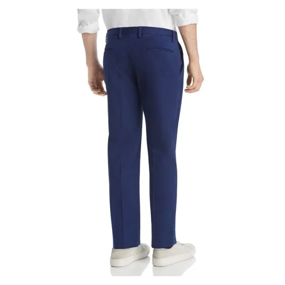 DYLAN GRAY Mens Navy Classic Fit Chino Pants 30 Waist - Picture 2 of 2